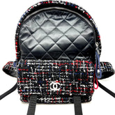 CHANEL 우주비행사 에센셜 백팩 퀼팅 나일론 트위드 미디엄